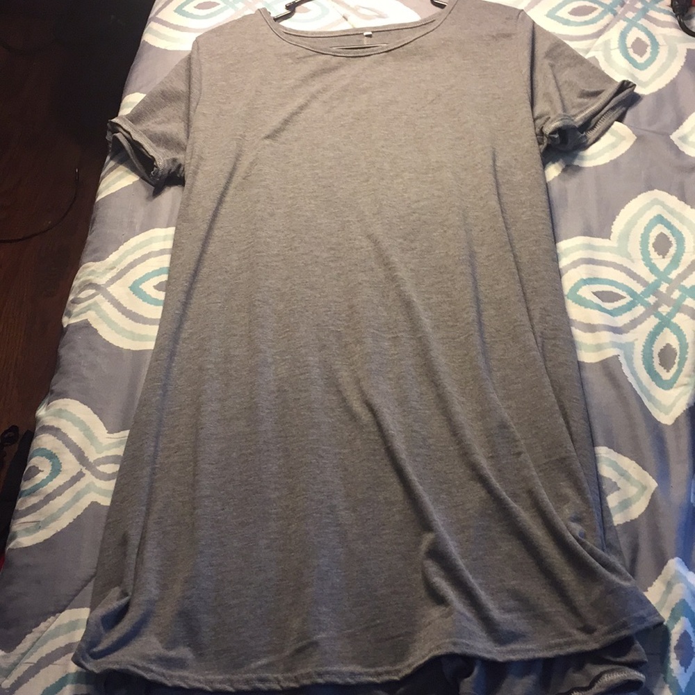 Grey T-Shirt Dress